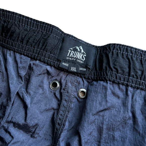 Trunks Utility Solid Crinkle Nylon Beachwear Shorts NEW Men's Size XXL - Picture 6 of 7